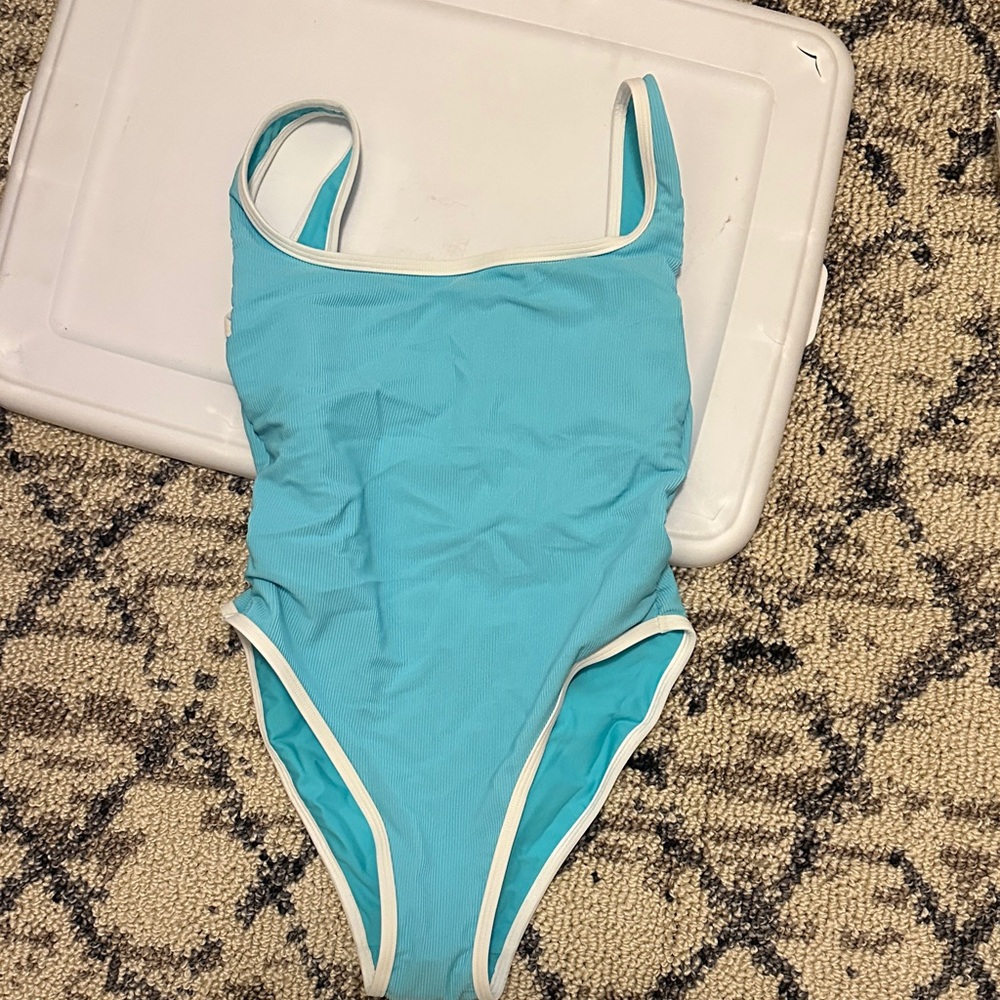 LainSnow Aqua womens One-Piece Swimsuit